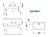 DURAVIT VERO LAVABO SOBRE ENCIMERA